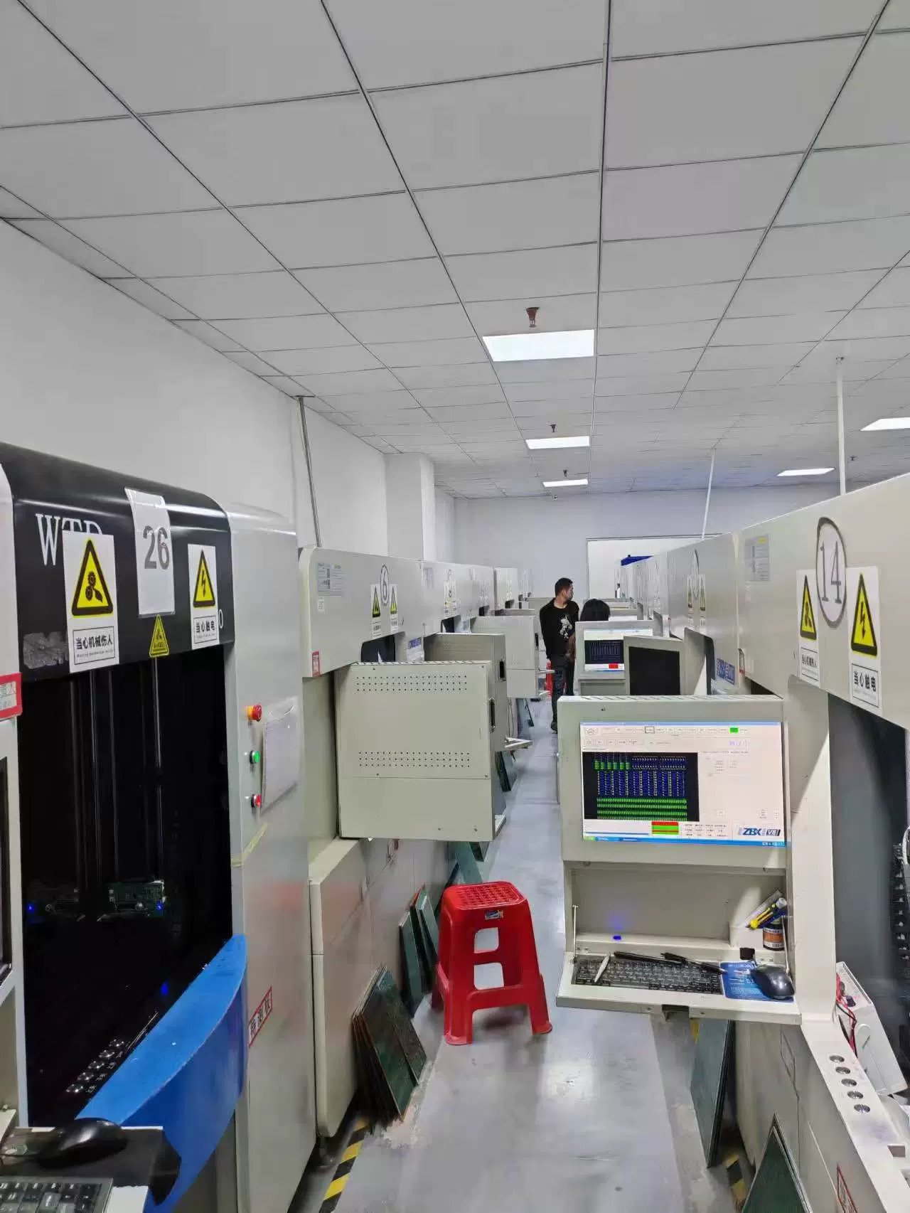 Automated electrical testing equipment used in PCB production