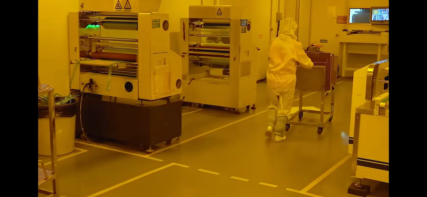 Cleanroom PCB manufacturing equipment and controlled production area