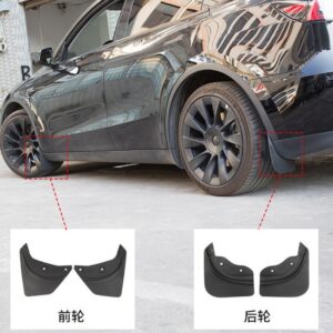 Applicable Tesla Mudguard Model Y3 Mudguard, No-Drill TPE Refresh Y3 Mudguard Modification Accessories